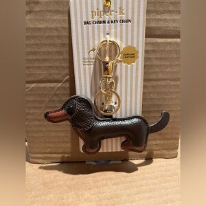 Piper K Dachshund Dog Bag Charm NWT